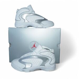 Air Jordan OG 'White Metallic Silver' Basketball Shoes CW0907-100 Women's 9